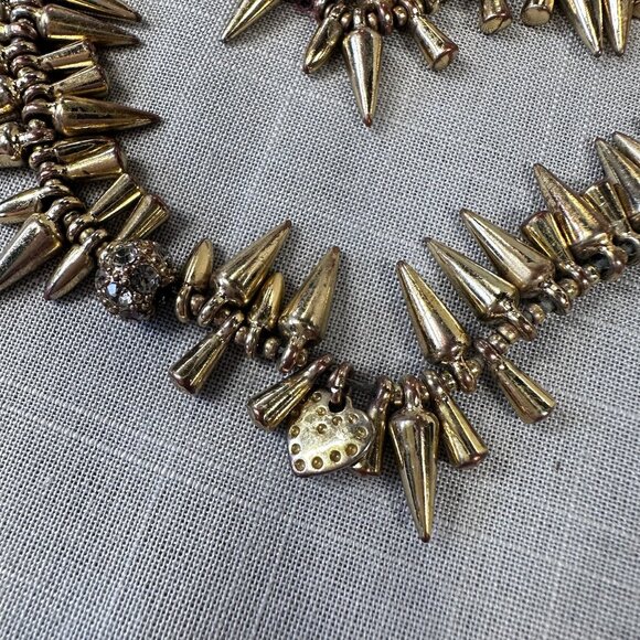 Two Stella & Dot Renegade Cluster Bracelets in Gold and Silver - Picture 4 of 13